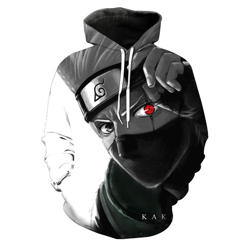 Bargburm Childrens Uzumaki Naruto Shippuden Kakashi Pullover Hoodie Pocket Sweatshirt for Boys//Girls//Teen//Kids Gifts